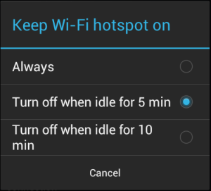 WiFi Idle