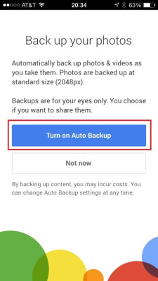 Auto Backup photos