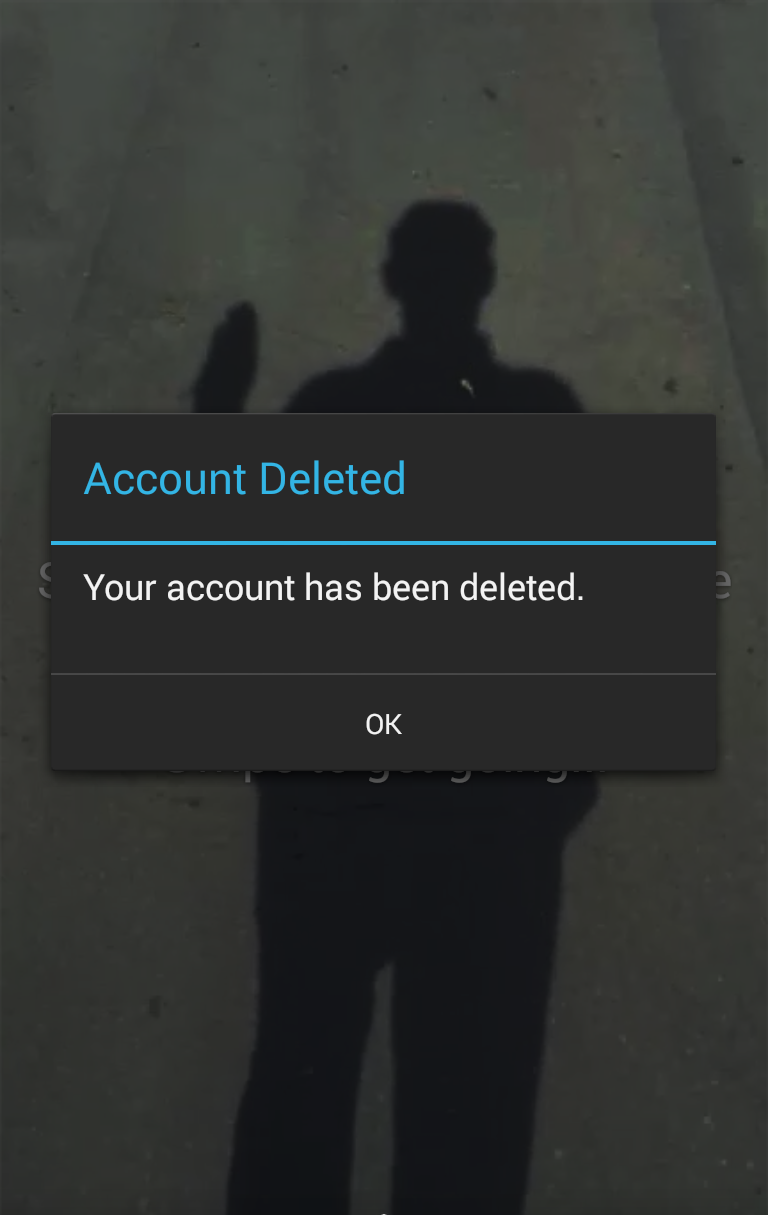 Slingshot Account Delete