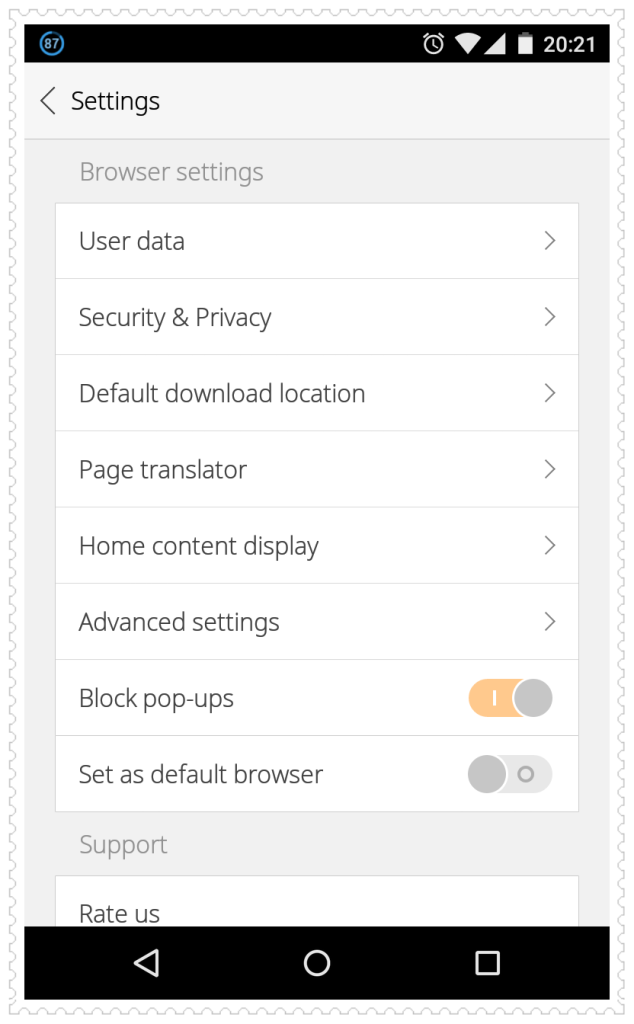 CM Browser User Data